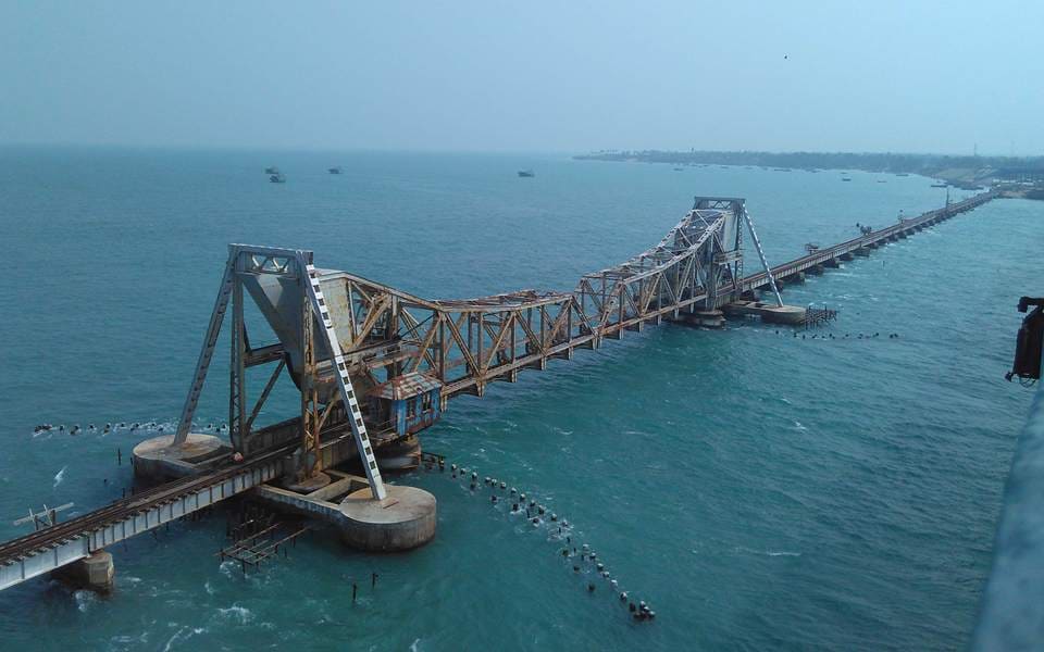 Glass boat ride at Pamban Bridge